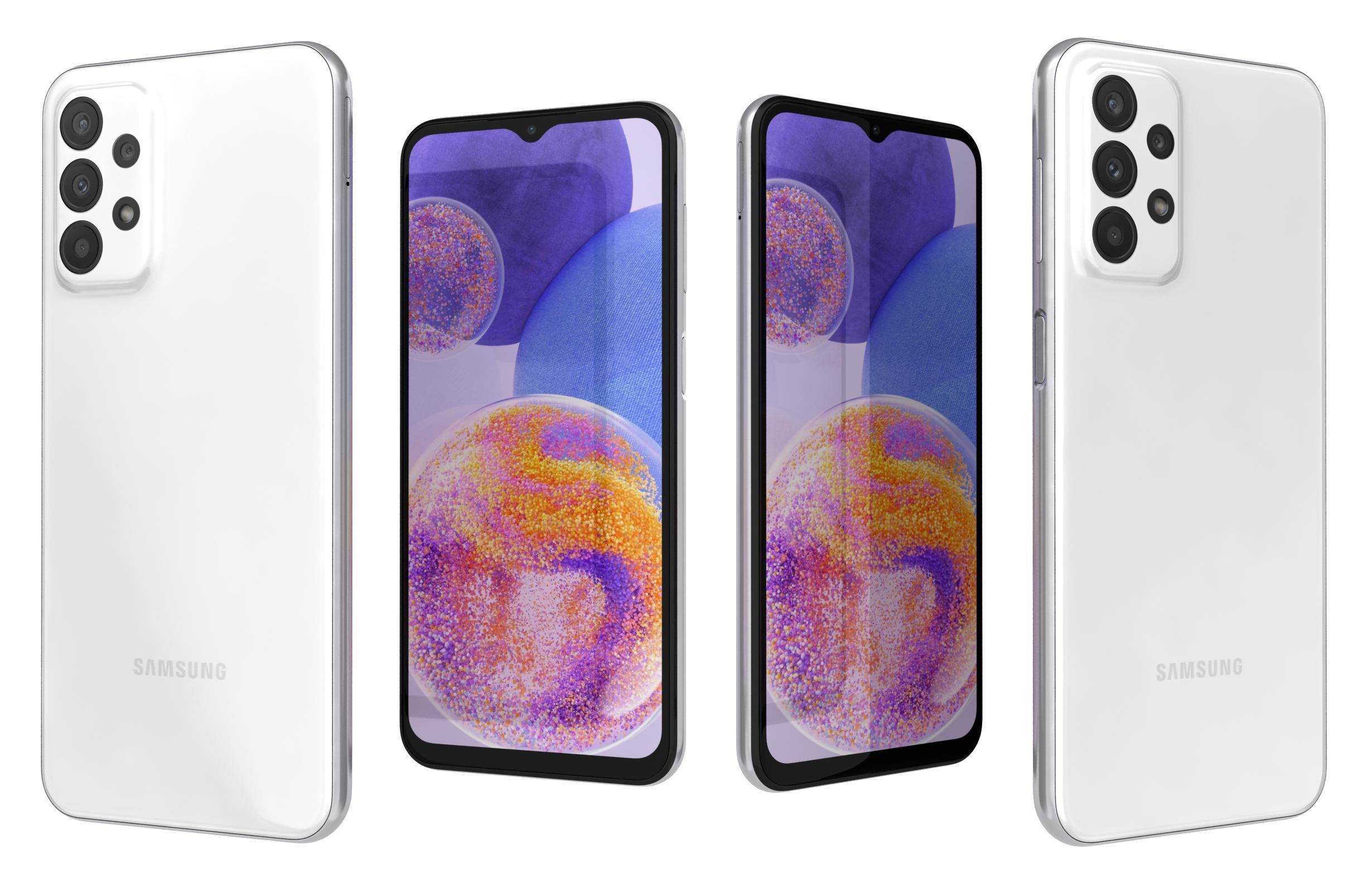 Samsung Galaxy A23 White 3D model_3