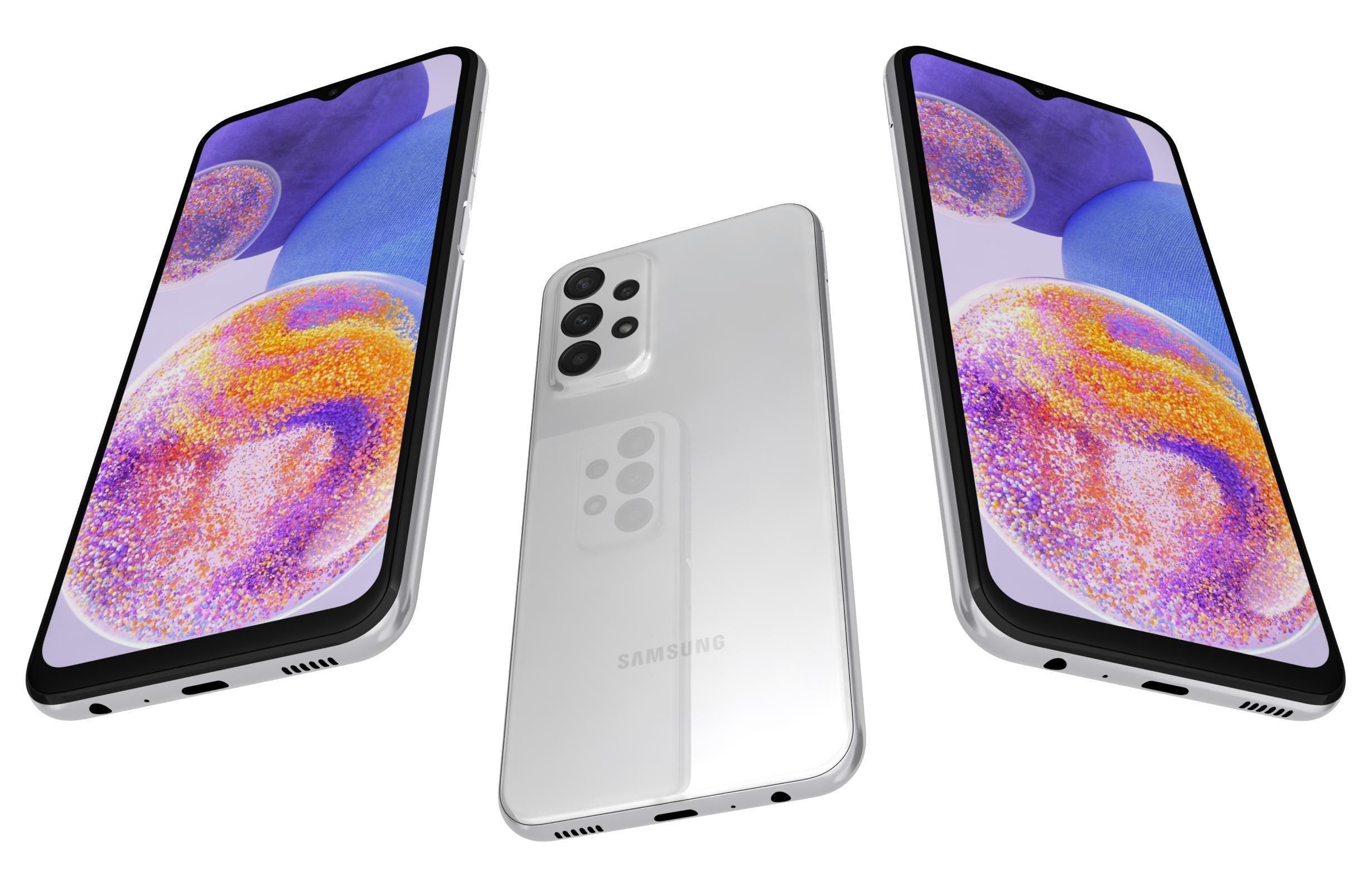 Samsung Galaxy A23 White 3D model_2