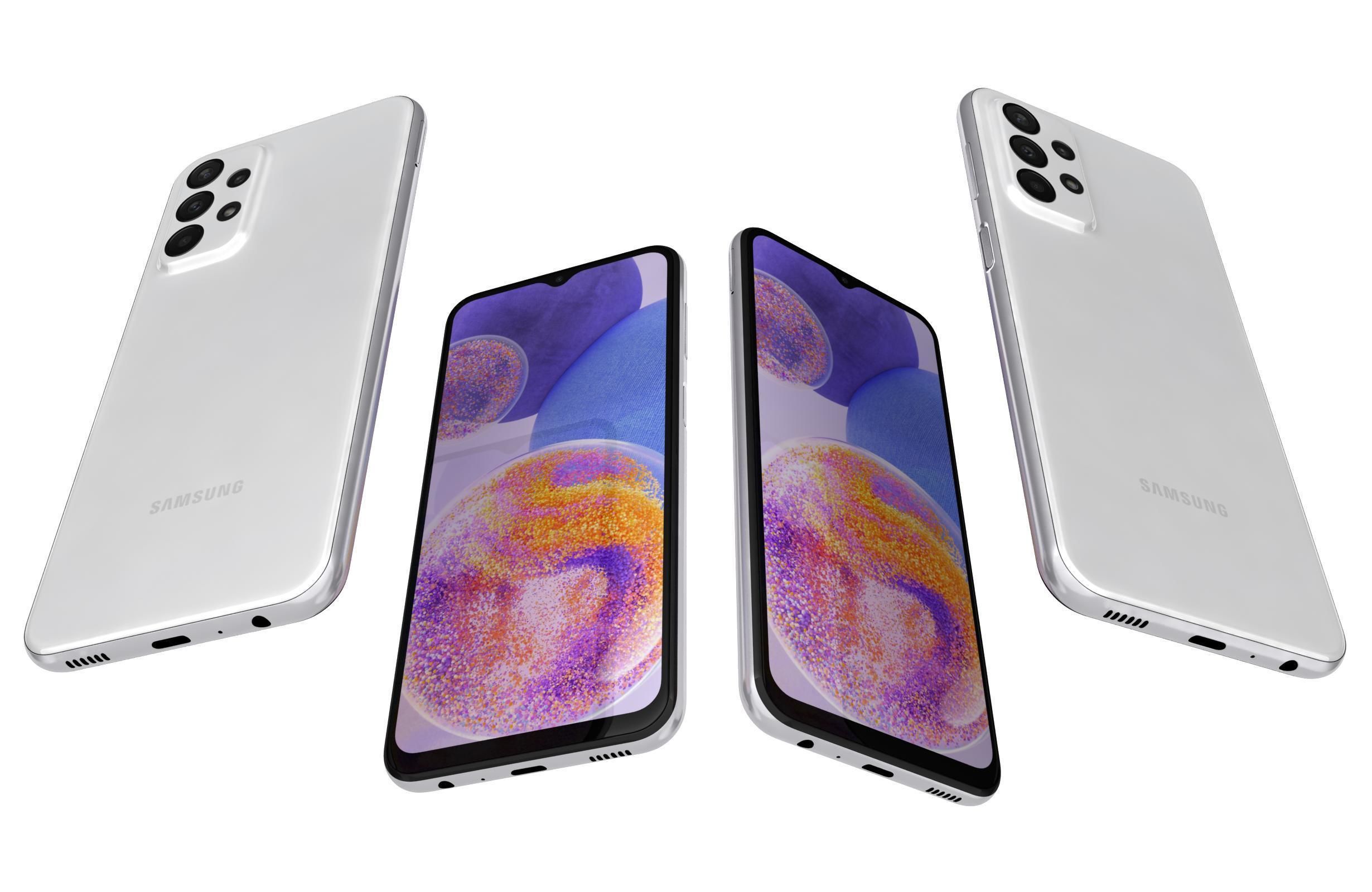 Samsung Galaxy A23 White 3D model_5