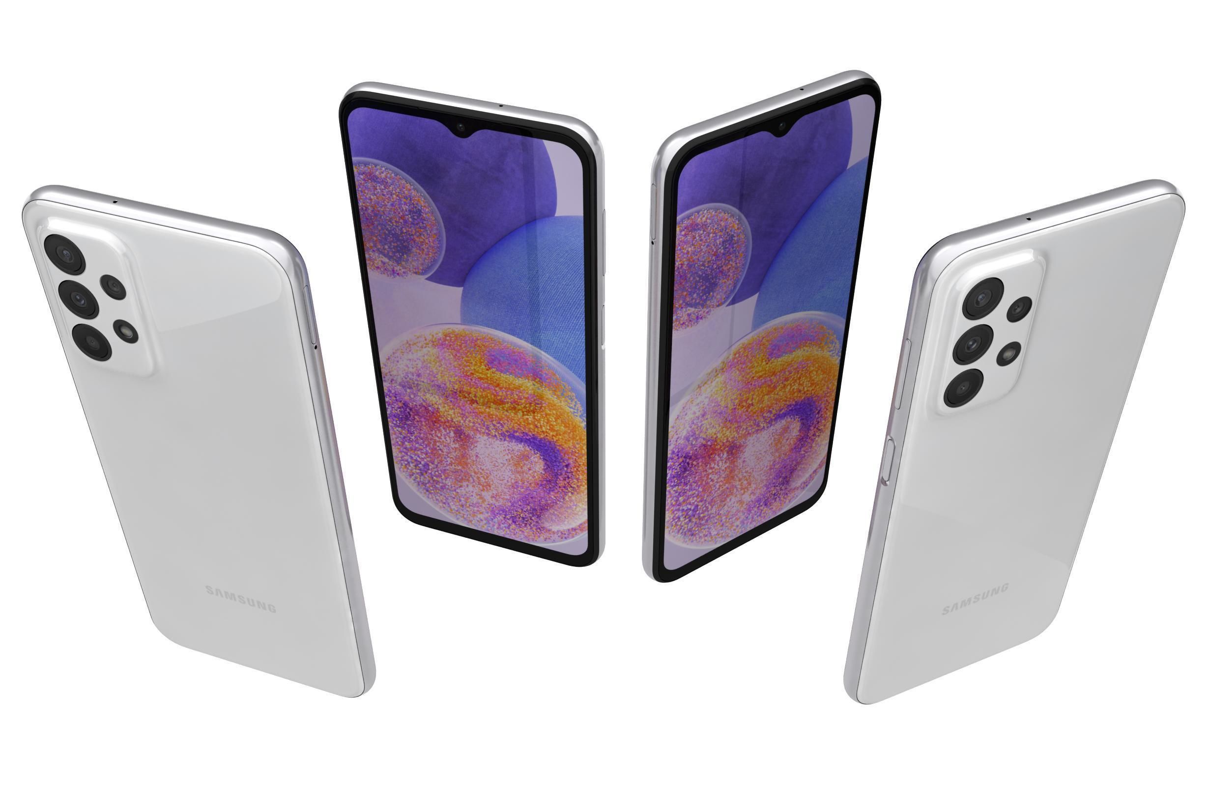 Samsung Galaxy A23 White 3D model_4