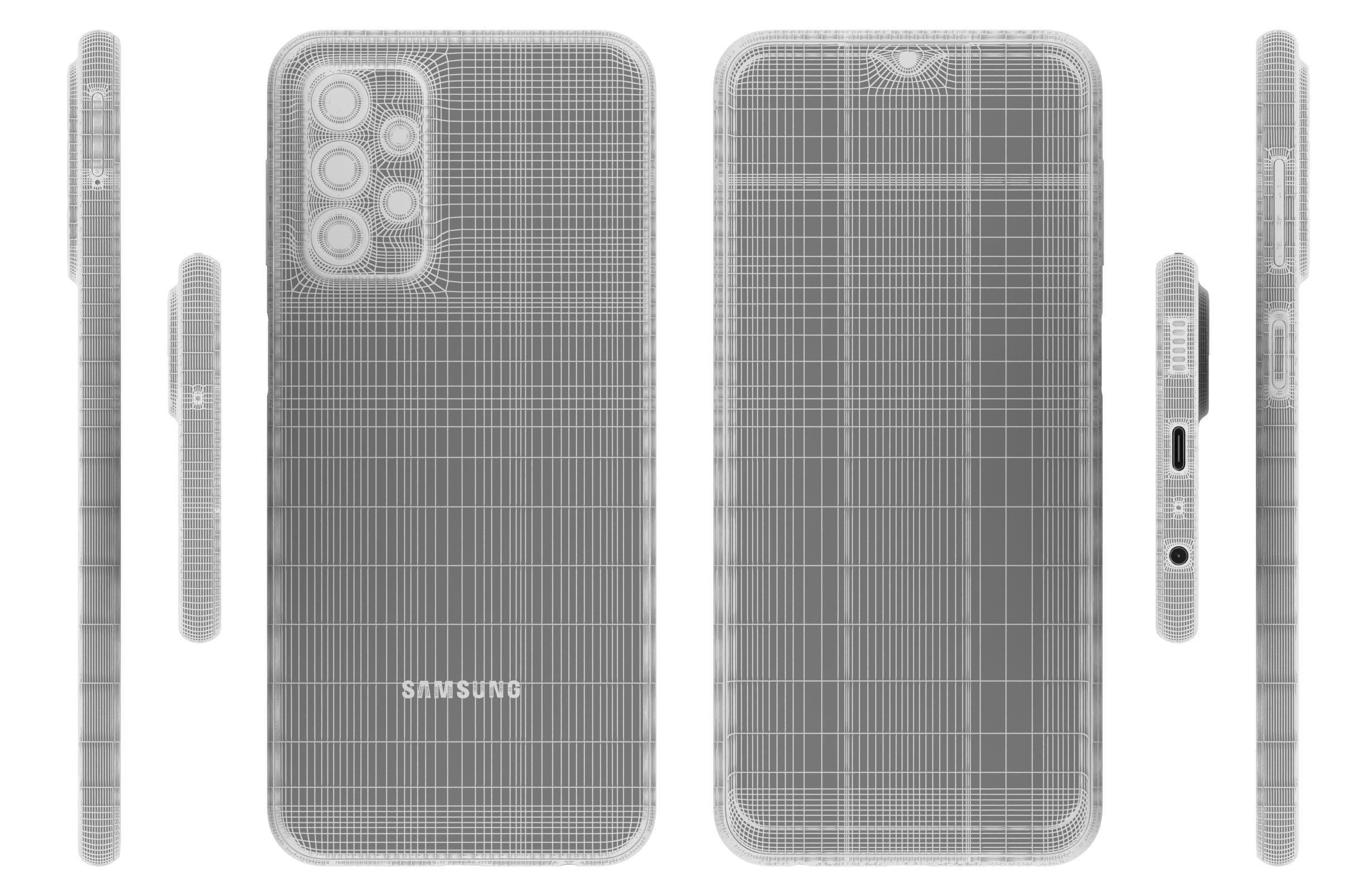 Samsung Galaxy A23 White 3D model_17