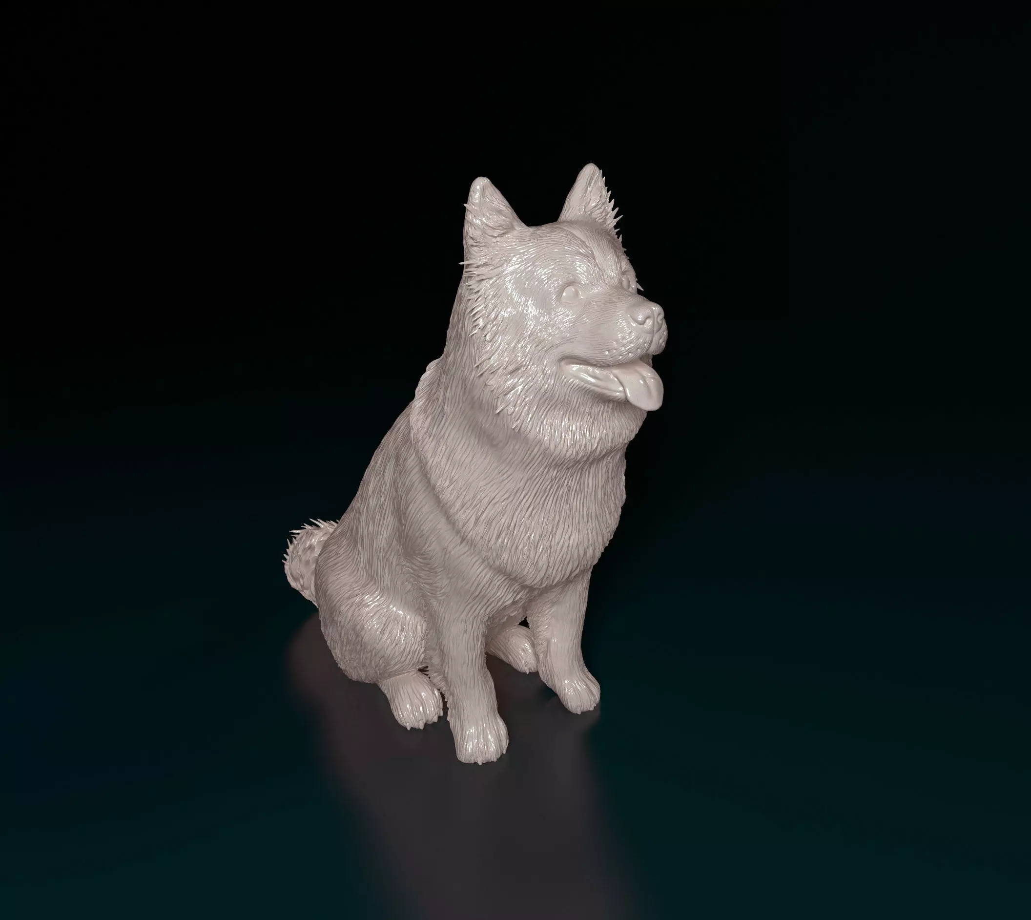 Chow-chow dog 3D print model_0