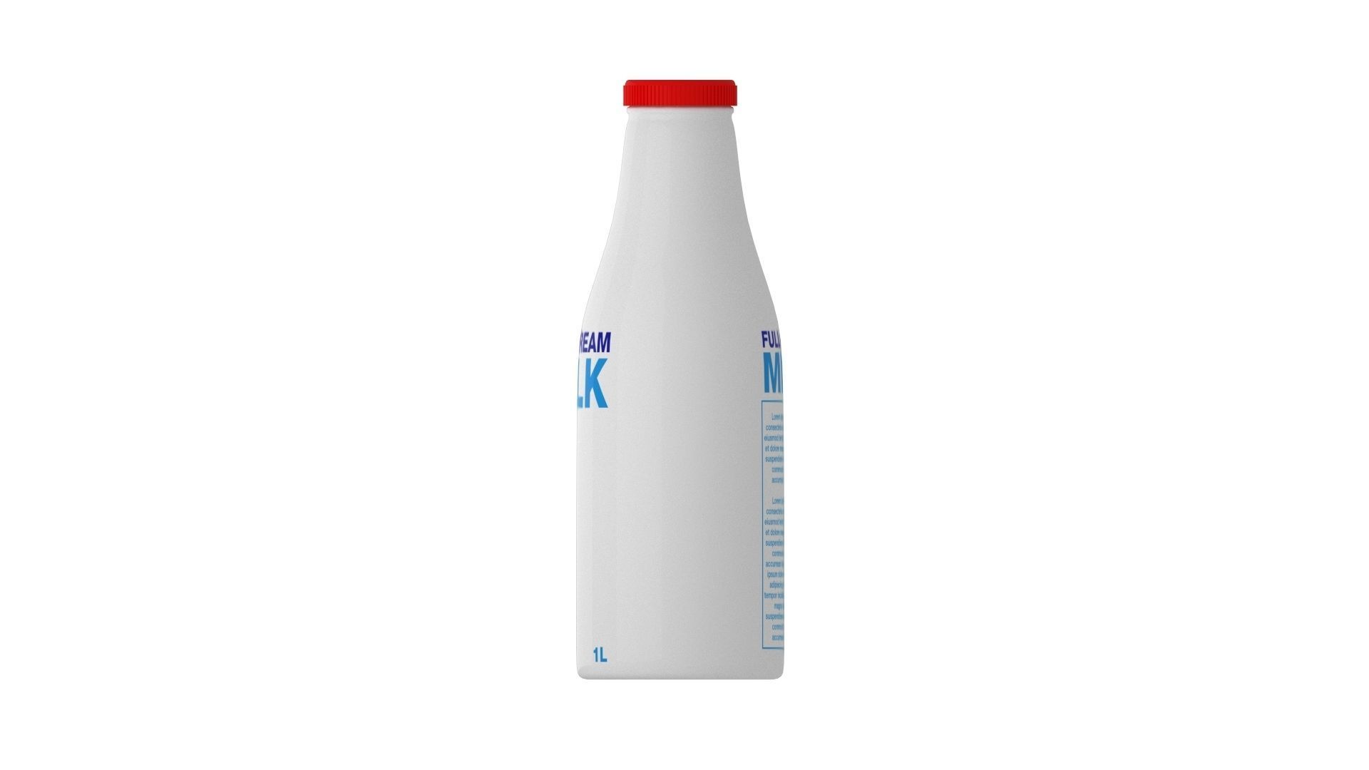 Milk Bottle Container 3D model_2