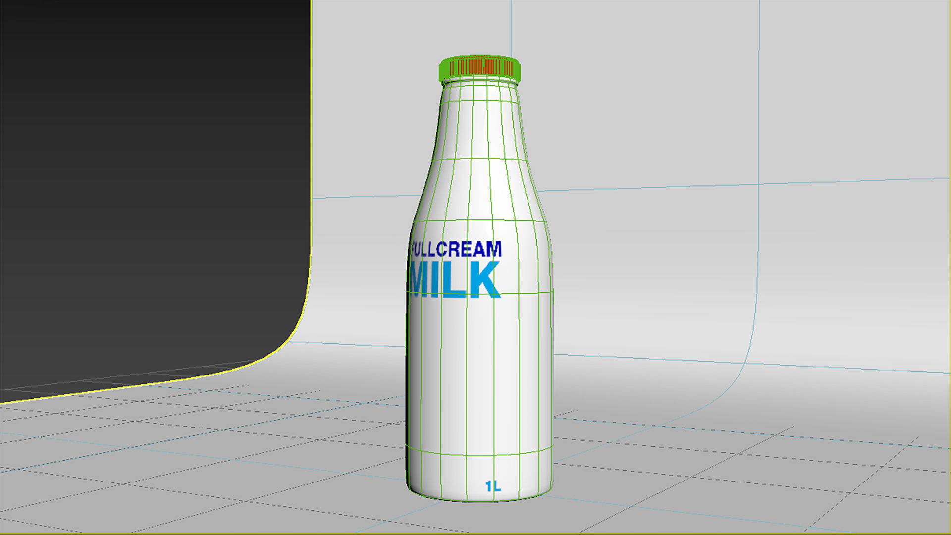 Milk Bottle Container 3D model_5