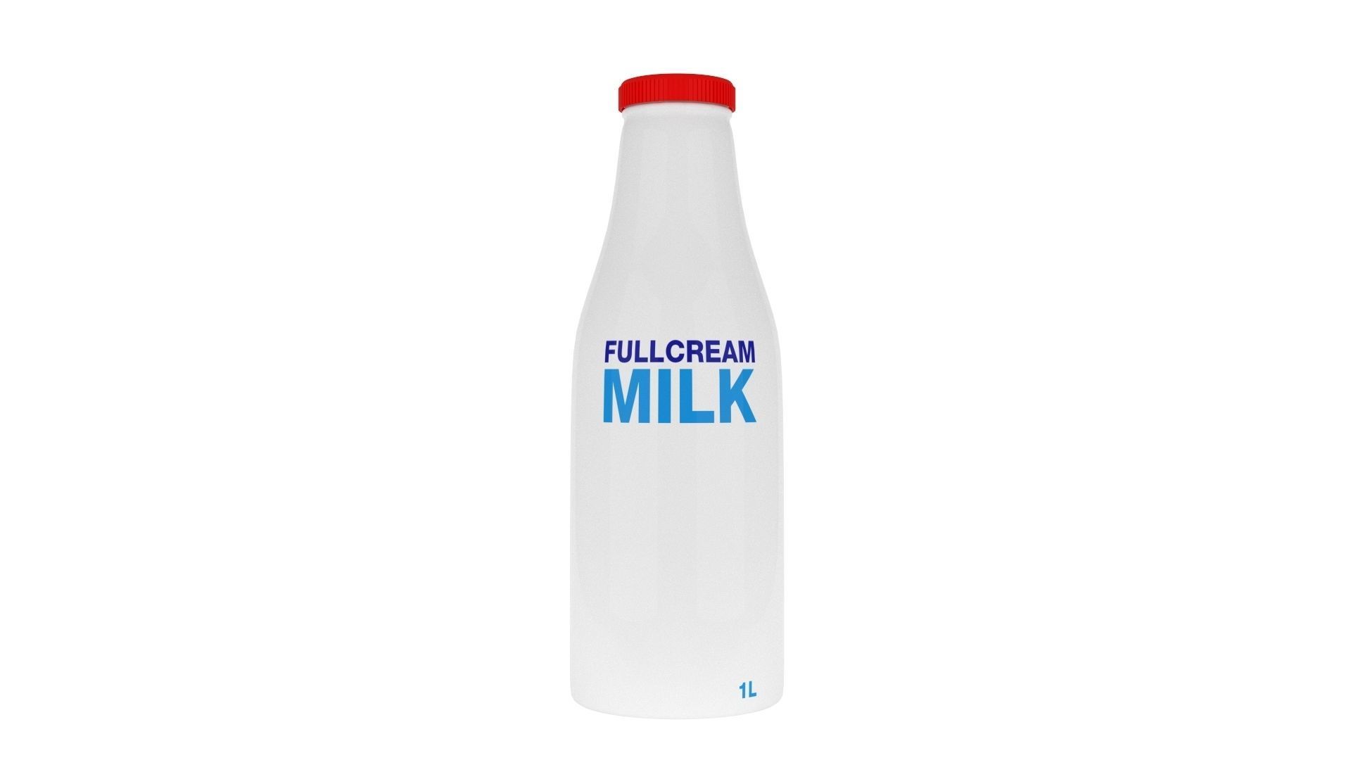 Milk Bottle Container 3D model_1