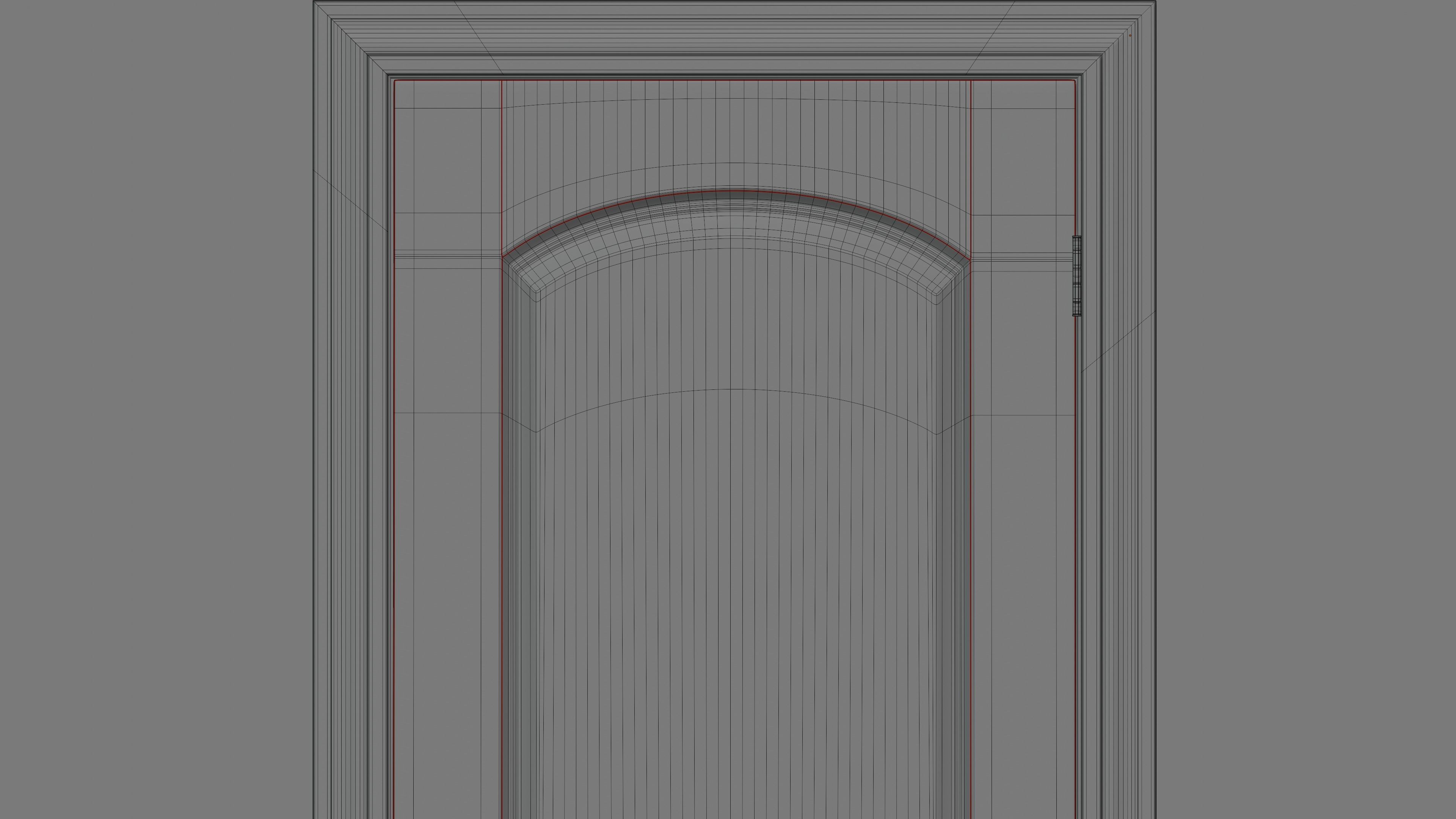 Home Interior Doors and Knobs Pack High Poly Low Poly Low-poly 3D model_27