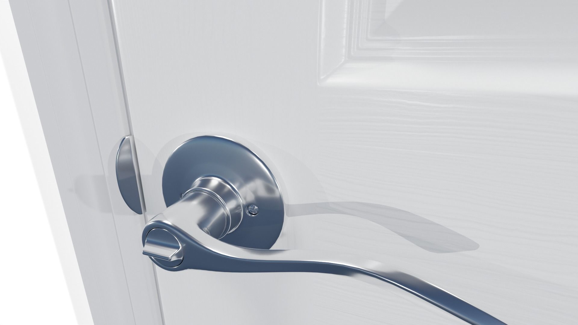 Home Interior Doors and Knobs Pack High Poly Low Poly Low-poly 3D model_9