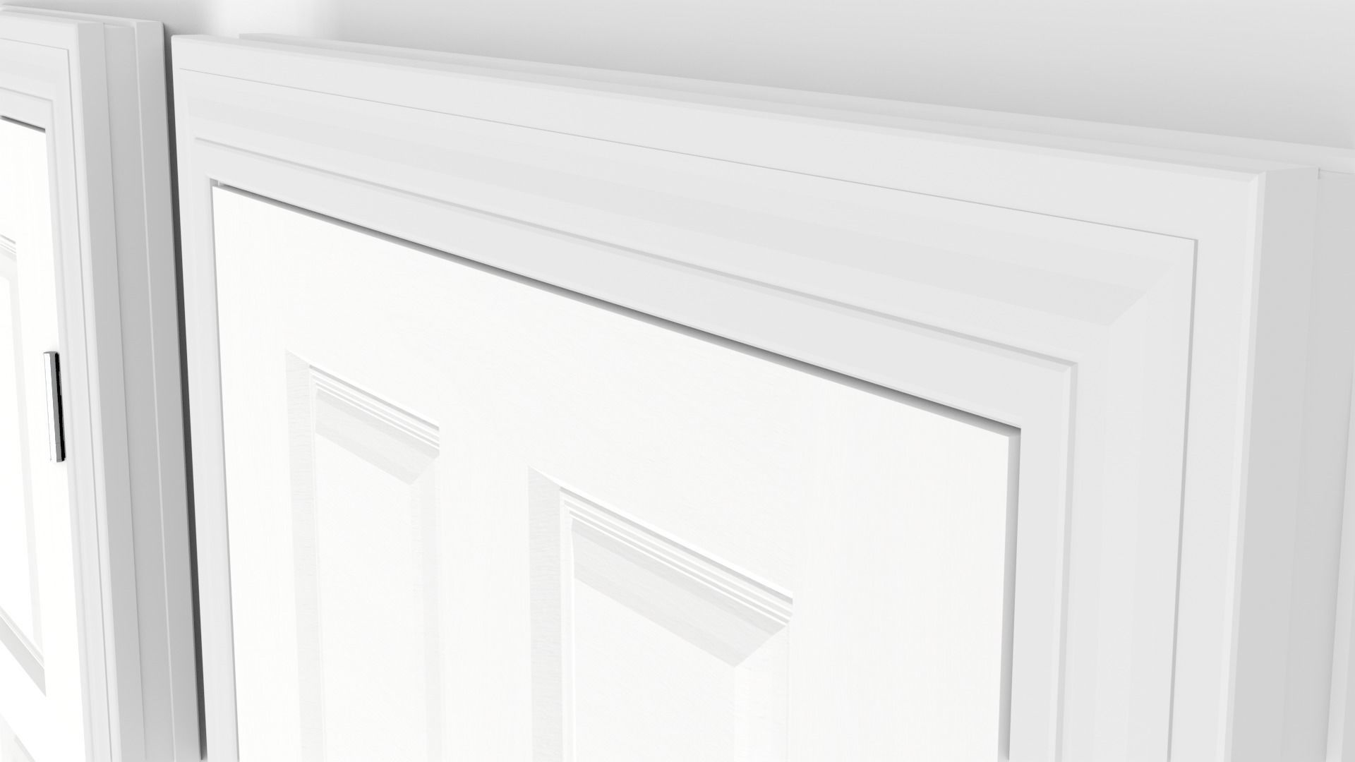 Home Interior Doors and Knobs Pack High Poly Low Poly Low-poly 3D model_24