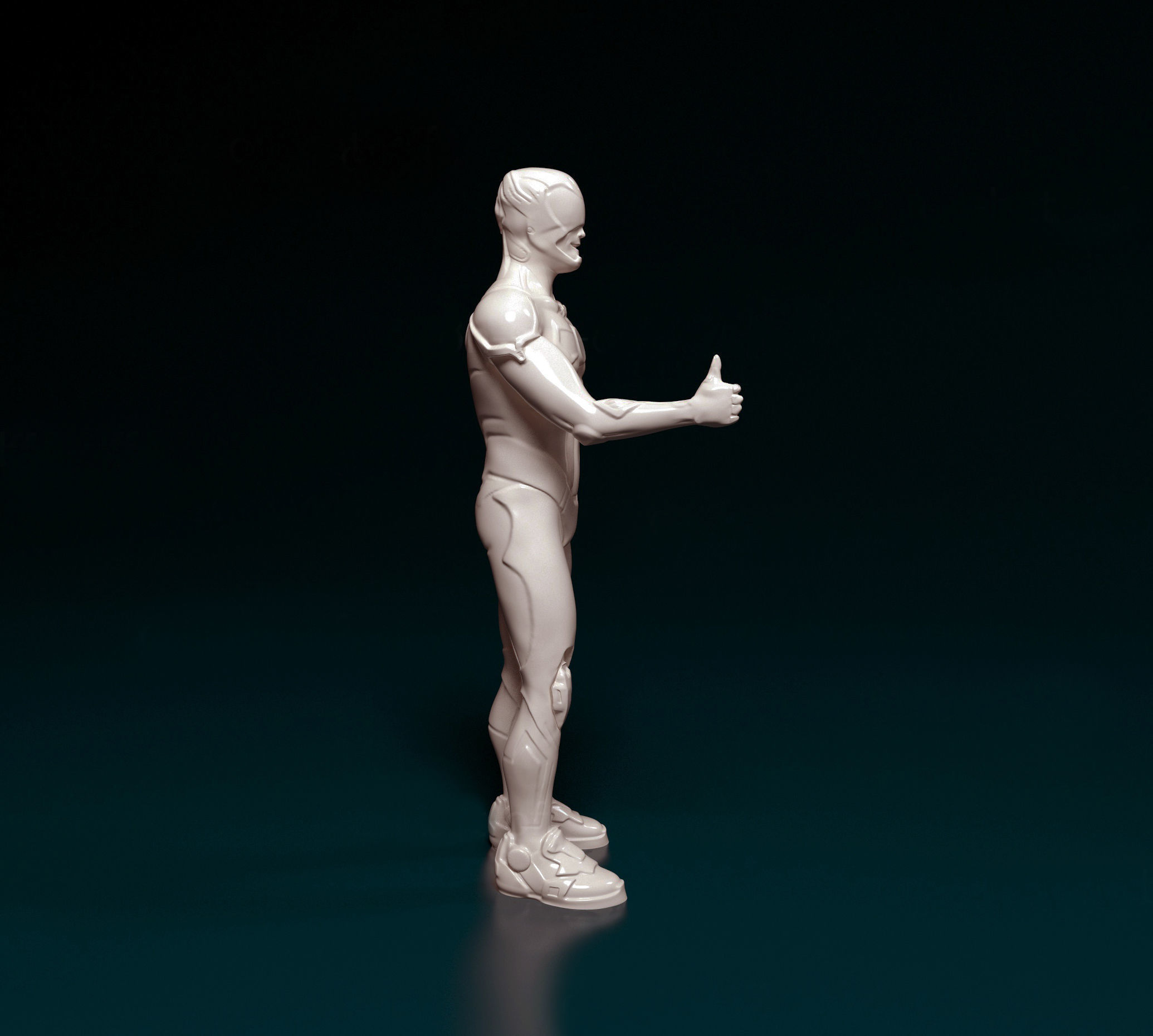 Cyborg 01 3D print model_2