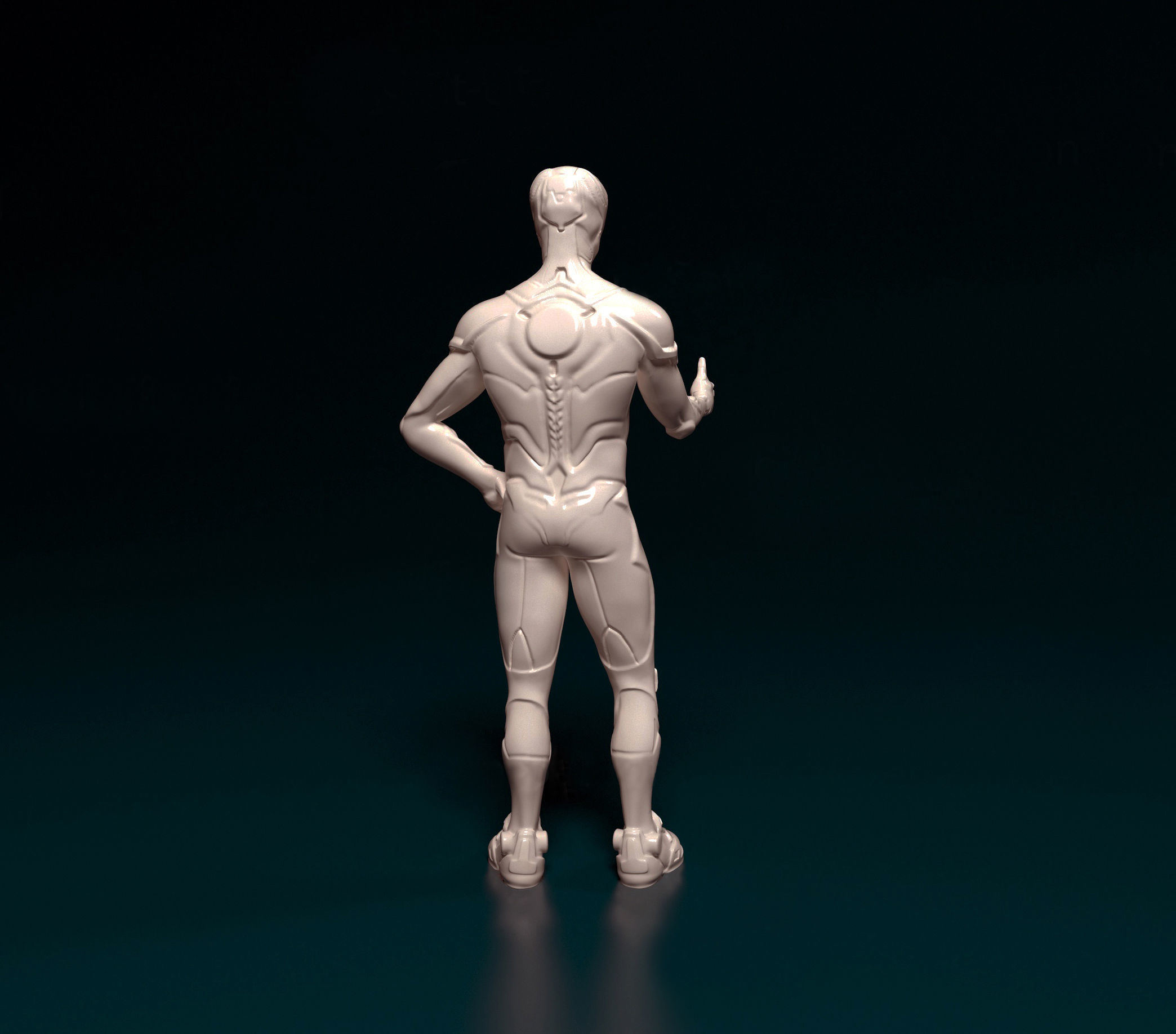 Cyborg 01 3D print model_3