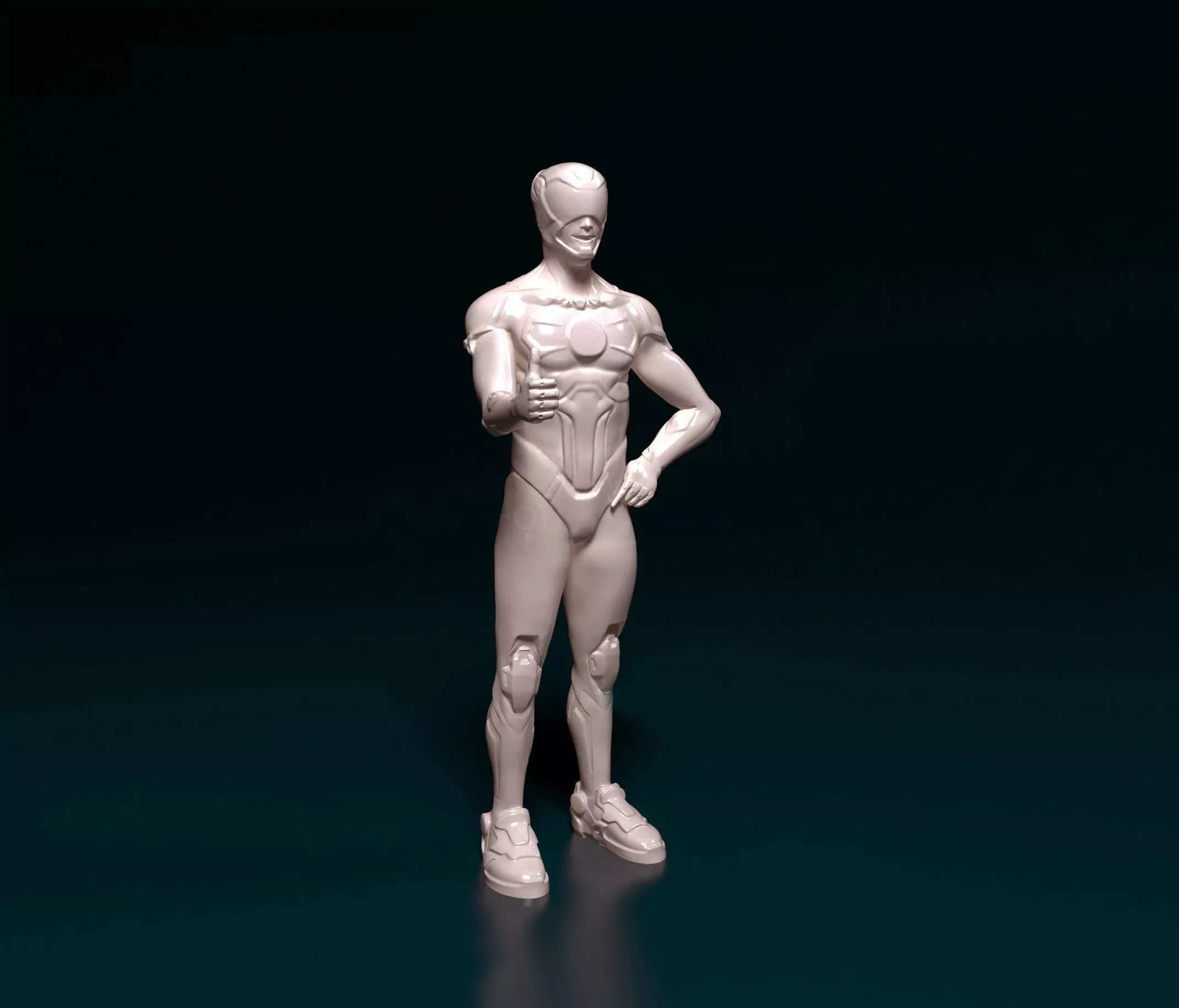 Cyborg 01 3D print model_0