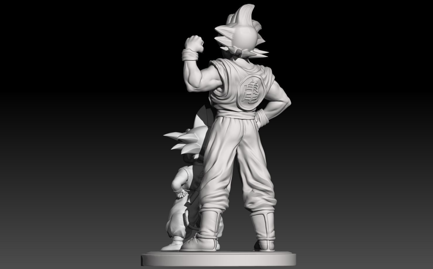 Goku Kid and Adult 3D print model_3