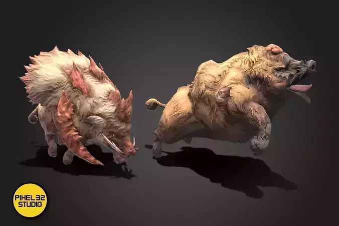 Fantasy Creature - Battle Boar