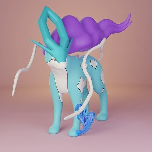 pokemon suicune 3D print model