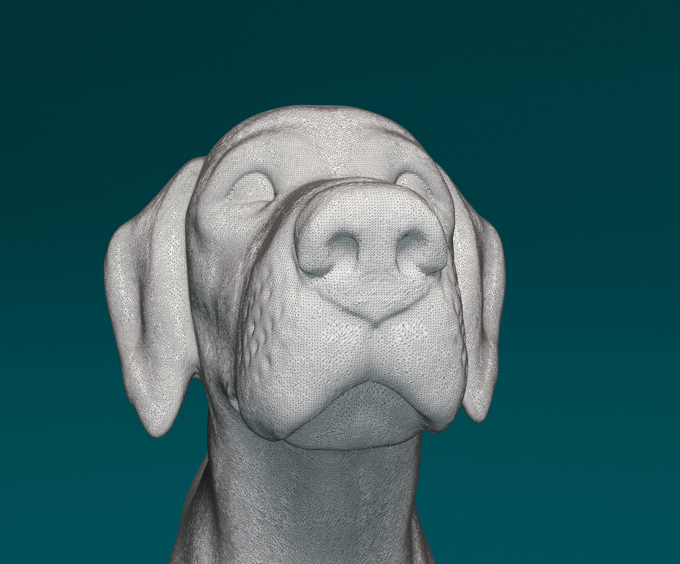 Dalmatian dog 3D print model_7