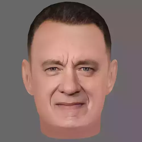 Tom Hanks Head - Low poly head for game