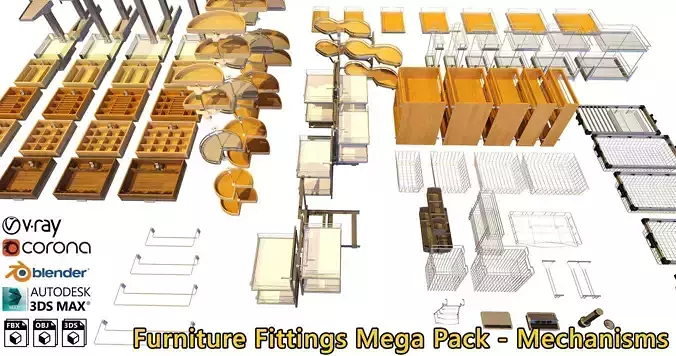 Furniture Fittings Mega Pack - Mechanisms
