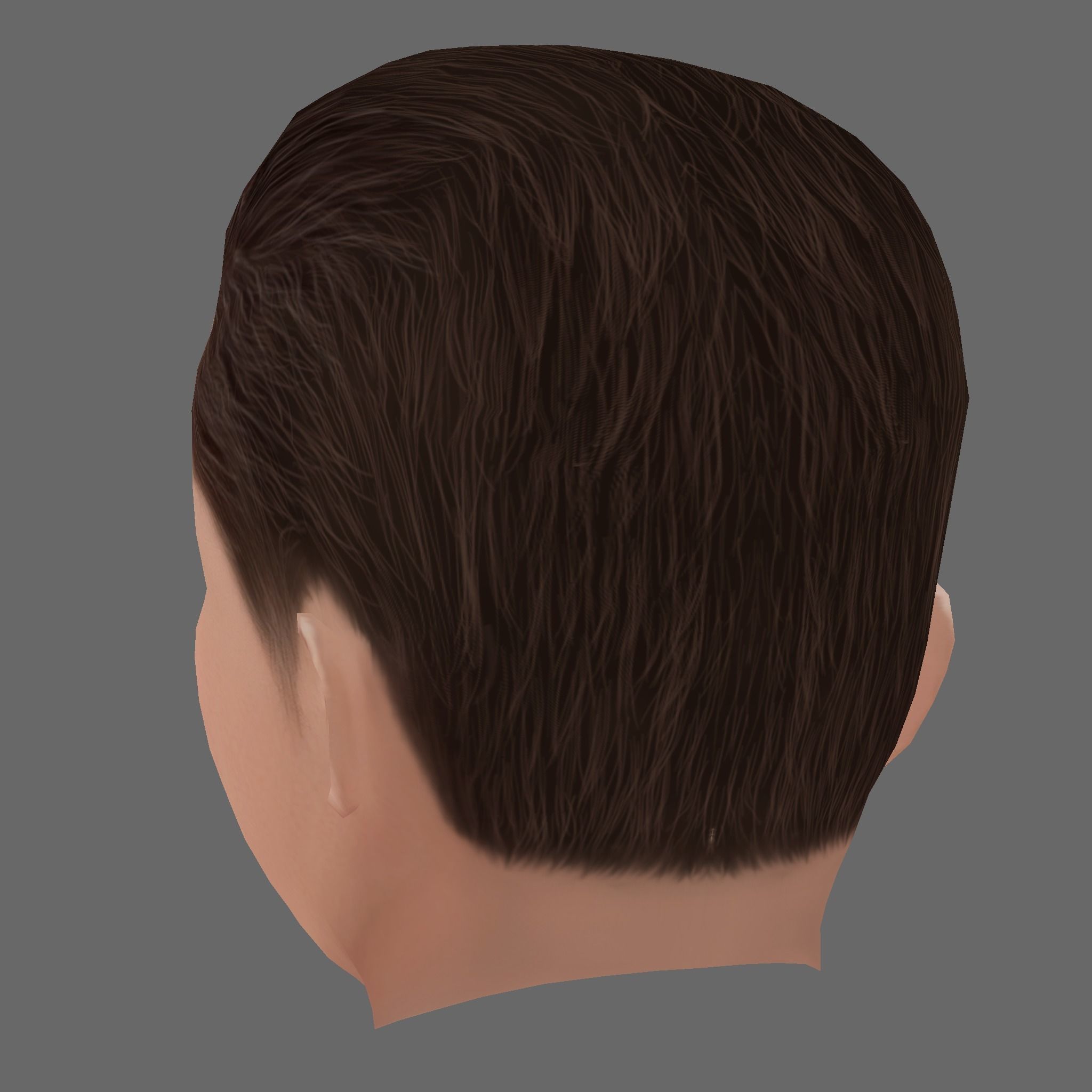 Robert Pattinson Head - Low poly head for game Low-poly 3D model_3