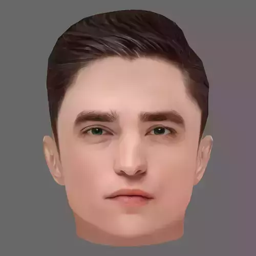 Robert Pattinson Head - Low poly head for game