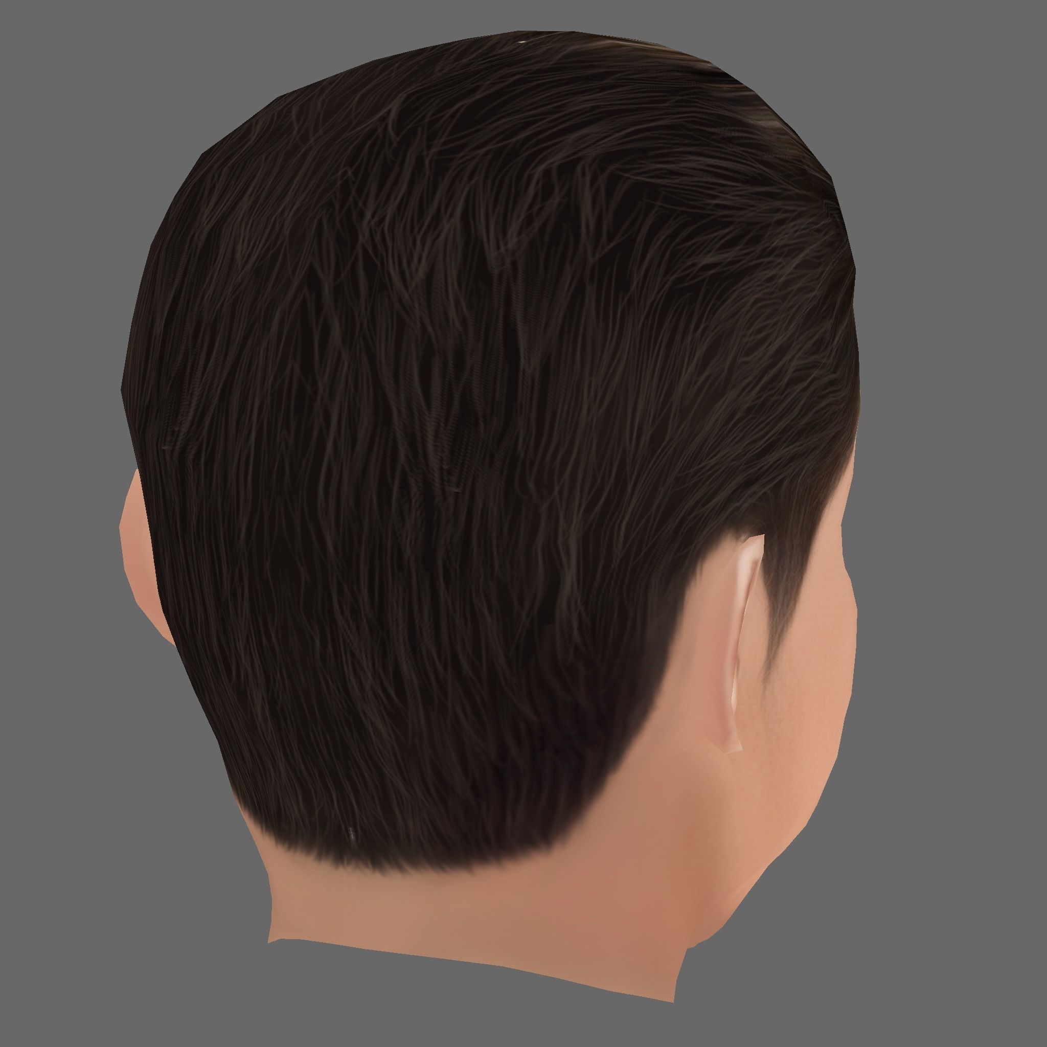 Robert Downey Jr Head - Low poly head for game Low-poly 3D model_4