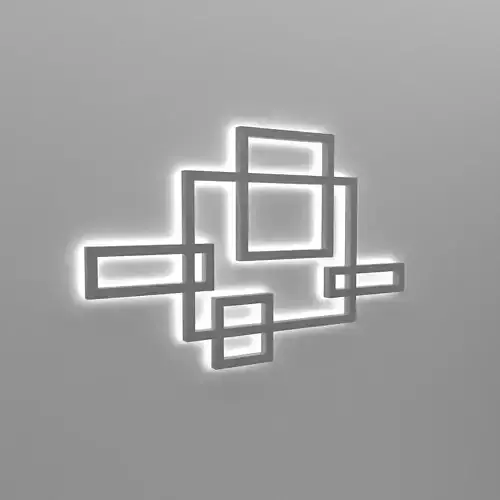 wall  light Low-poly 3D model