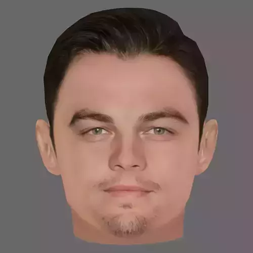 Leonardo DiCaprio Head - Low poly head for game