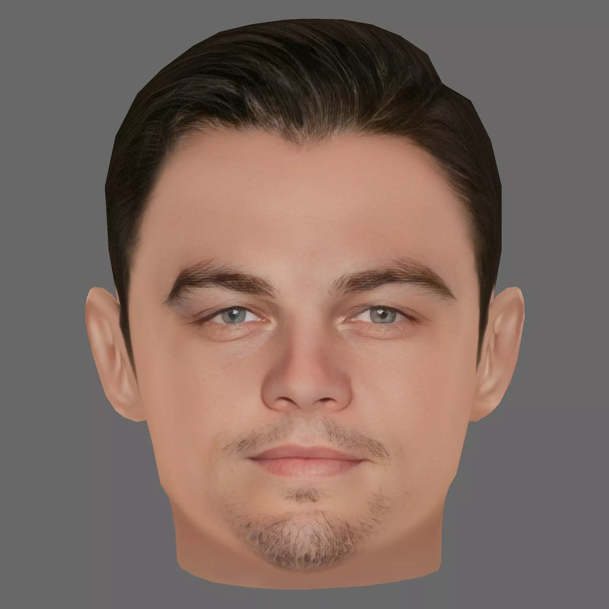 Leonardo DiCaprio Head - Low poly head for game Low-poly 3D model