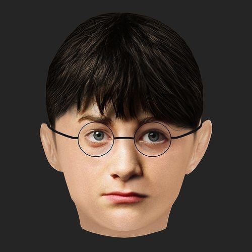 Harry Potter Head - Low poly head for game Low-poly 3D model