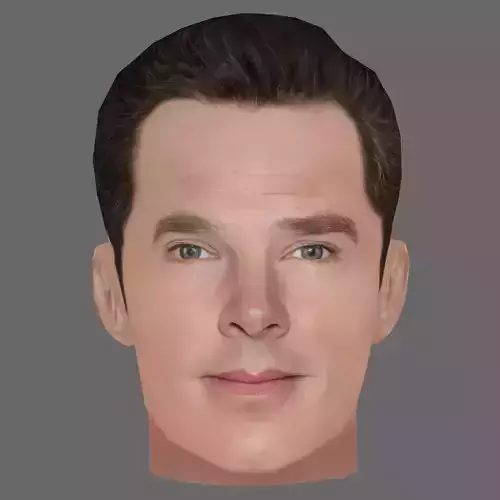 Benedict Cumberbatch Head - Low poly head for game