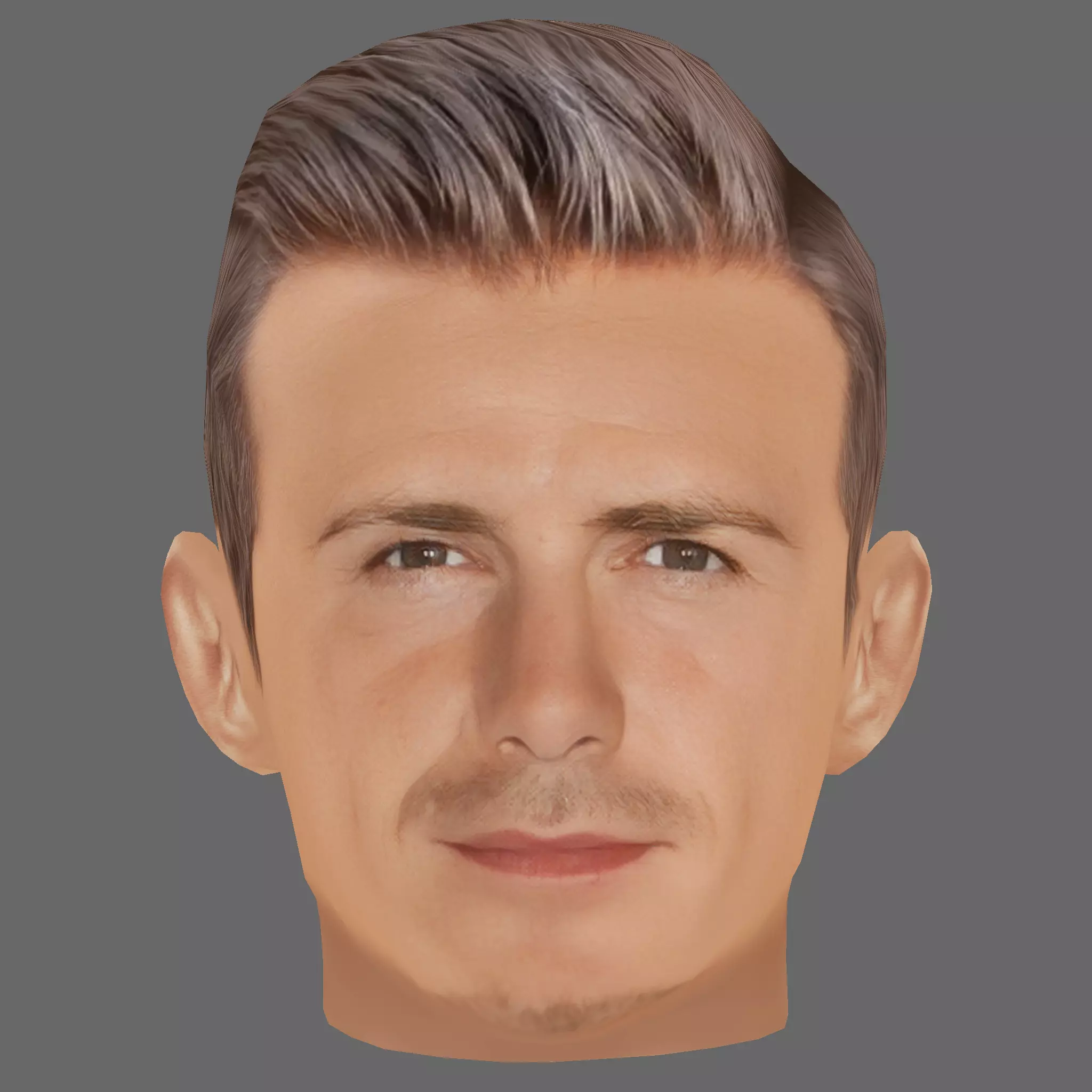 David Beckham Head - Low poly head for game Low-poly 3D model