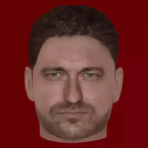 Gerard Butler Head - Low poly head for gam
