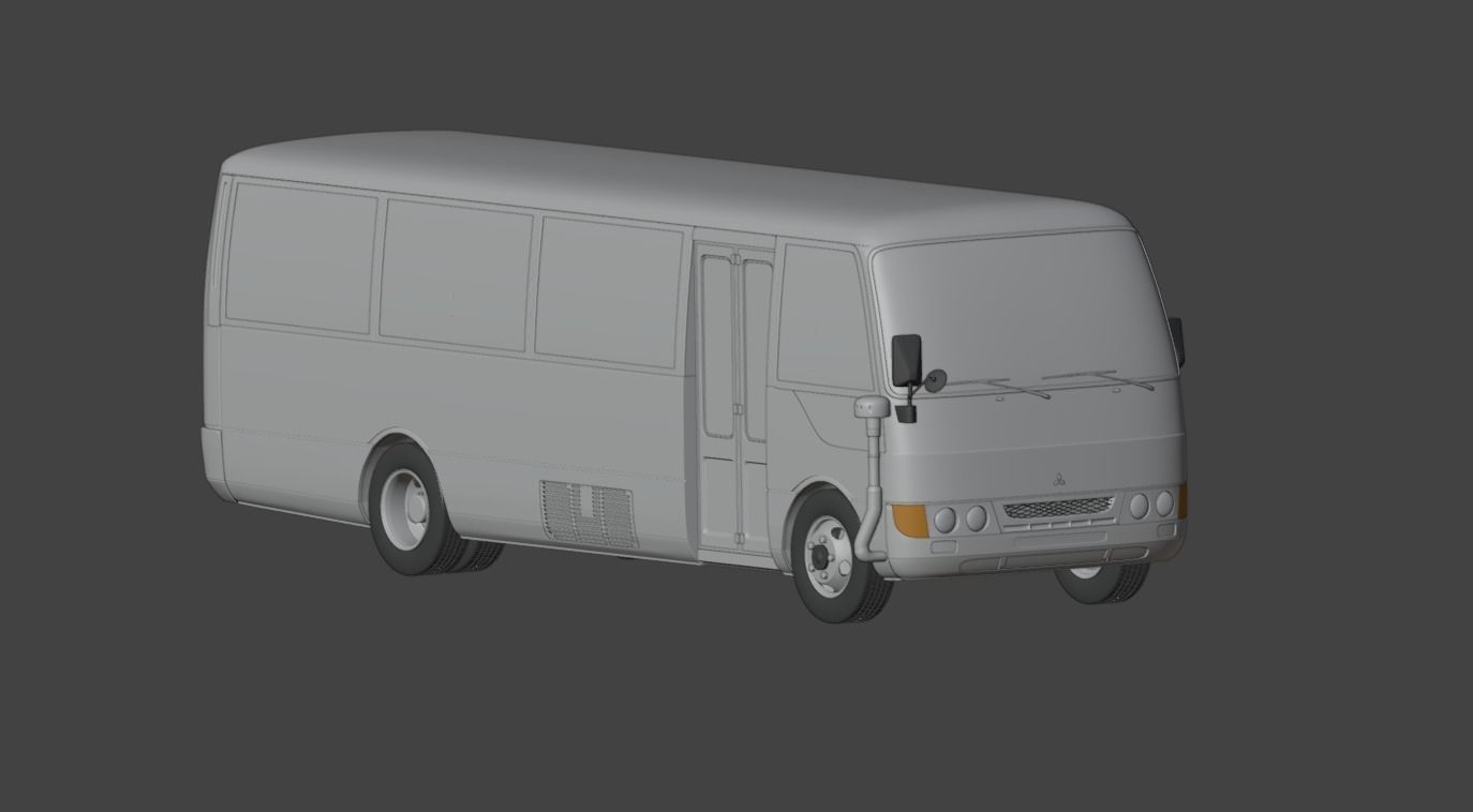 Mitsubishi Rosa 1999 3D Model 3D model_5