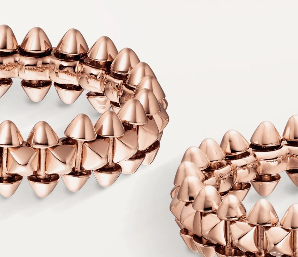 Earring pair of gold hoop earrings 3D print model_1