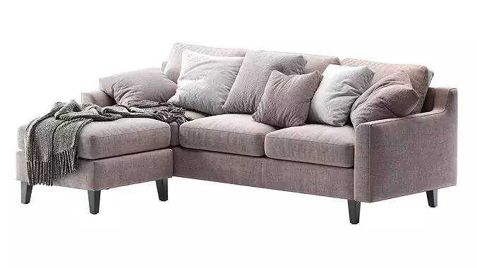 Beverly Sofa 1 3D model 4