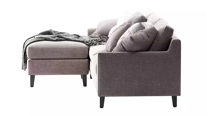 Beverly Sofa 1 3D model 7
