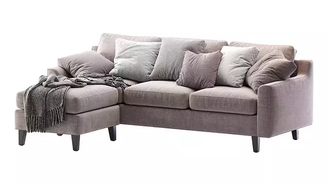 Beverly Sofa 1 3D model