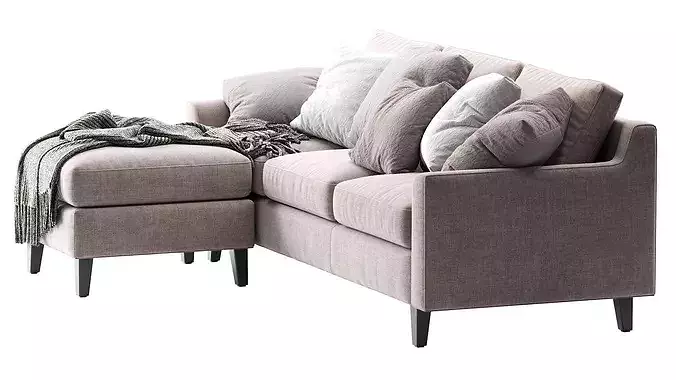 Beverly Sofa 1 3D model 6