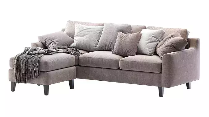 Beverly Sofa 1 3D model 3