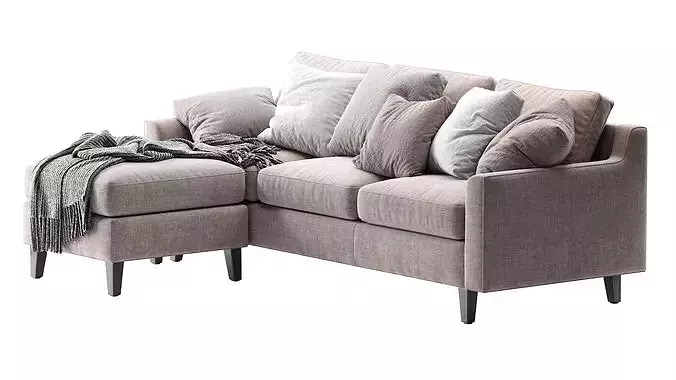 Beverly Sofa 1 3D model 5