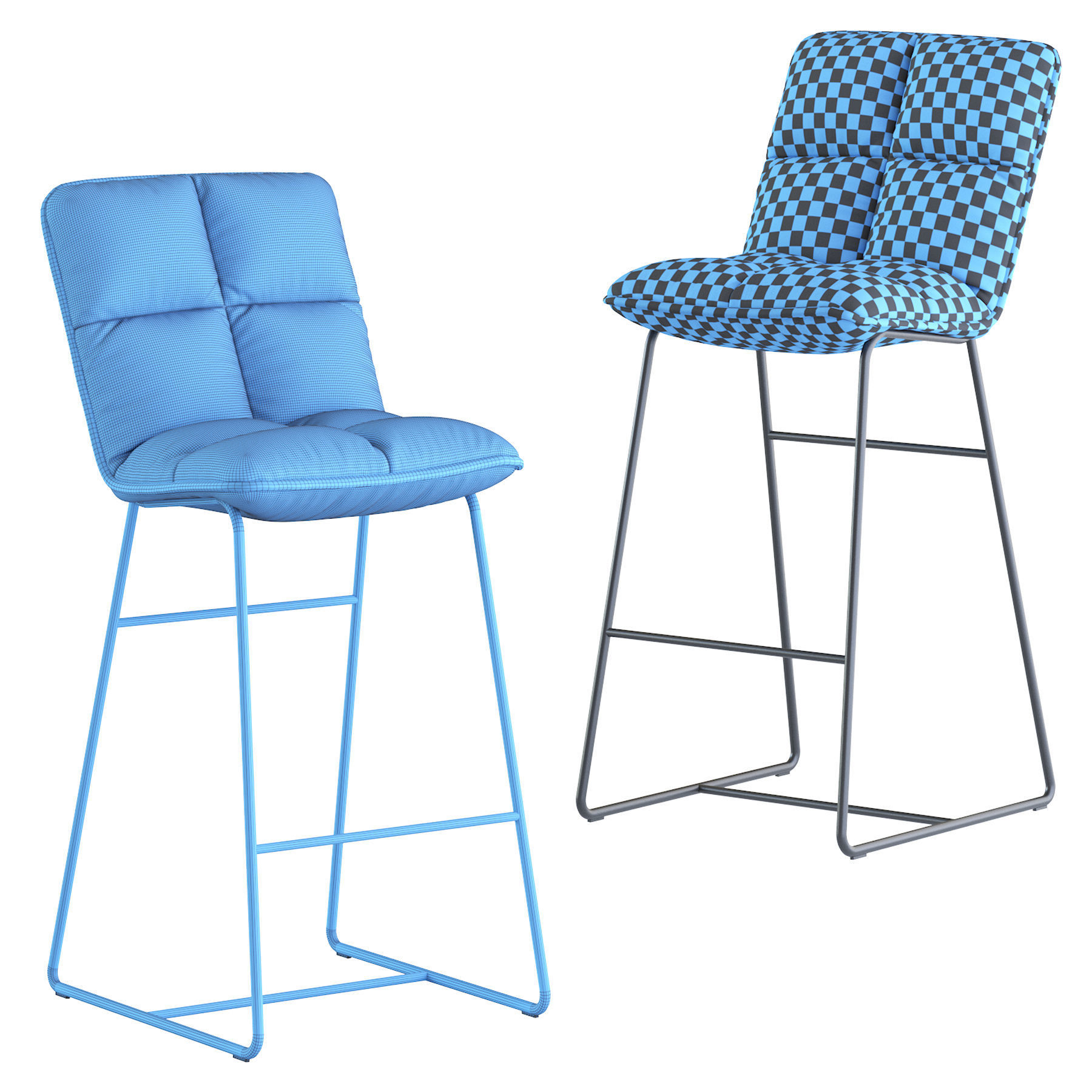 Barstool Cloud 3D model_4