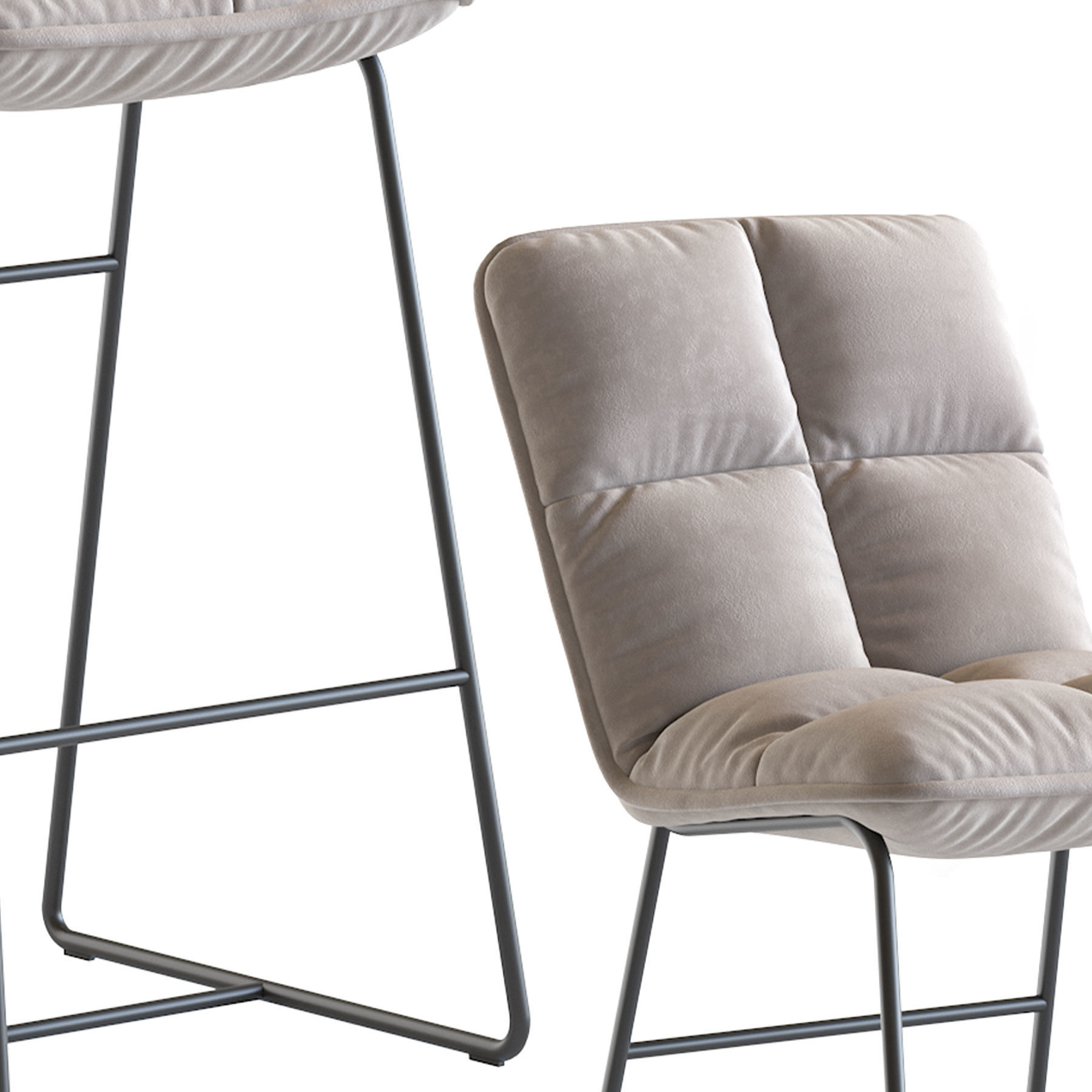 Barstool Cloud 3D model_7