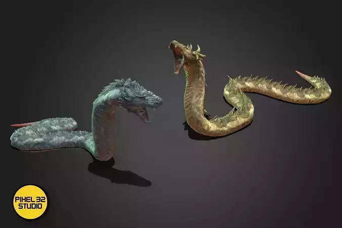 Fantasy Creature - Battle Snake