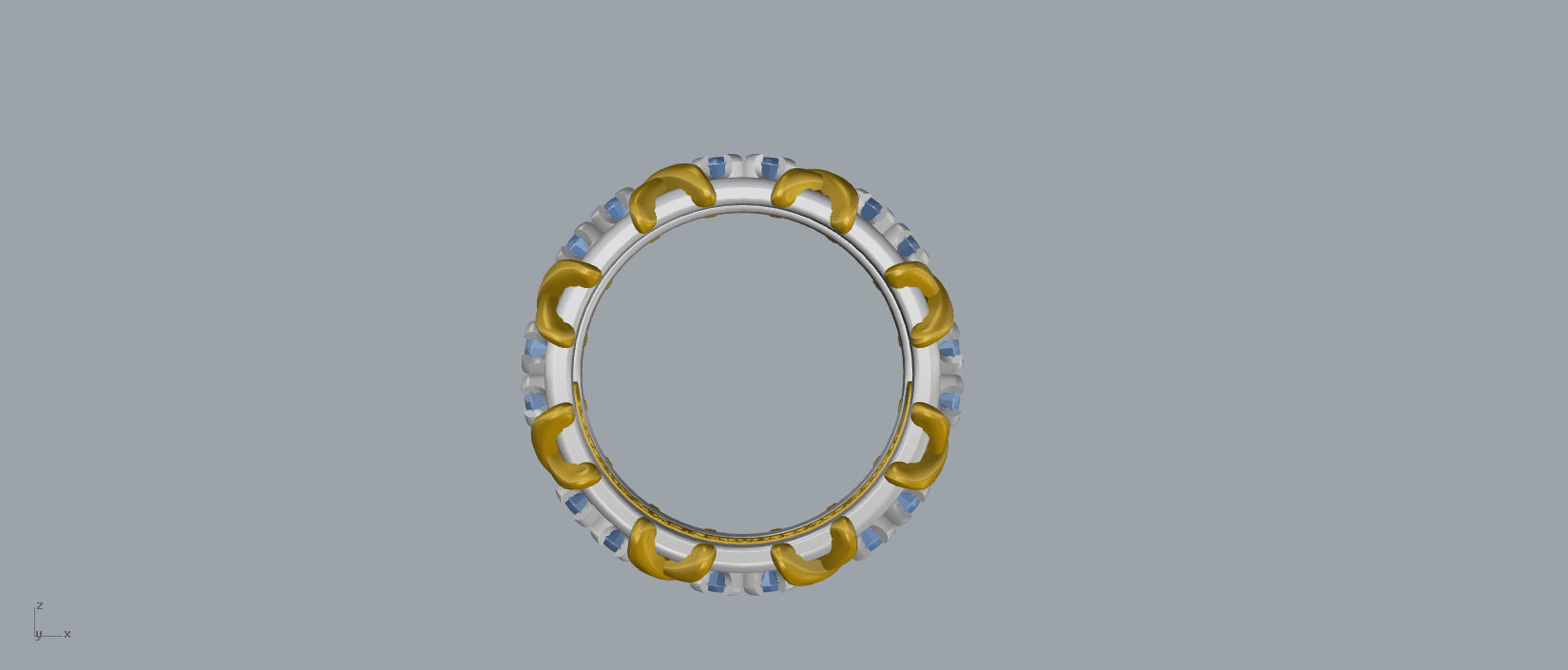 Ring Tiffany 18 size 3D print model_2