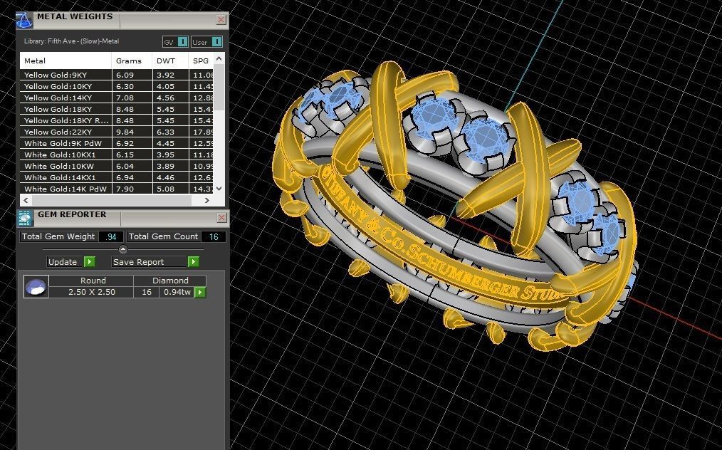 Ring Tiffany 18 size 3D print model_5