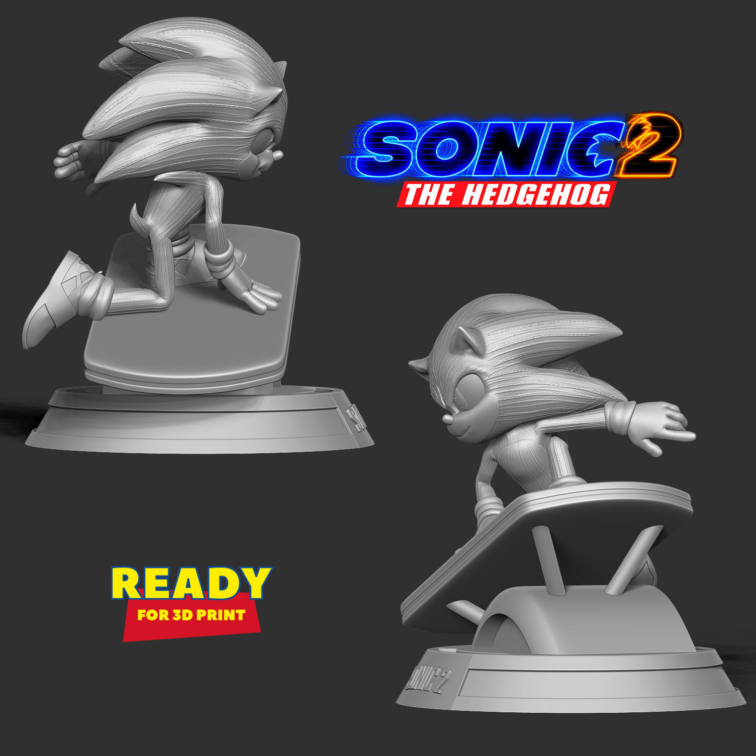 Sonic the Hedgehog 2 3D print model_5