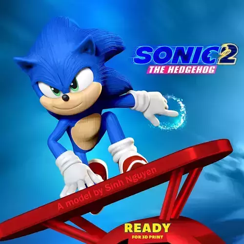 Sonic the Hedgehog 2 3D print model