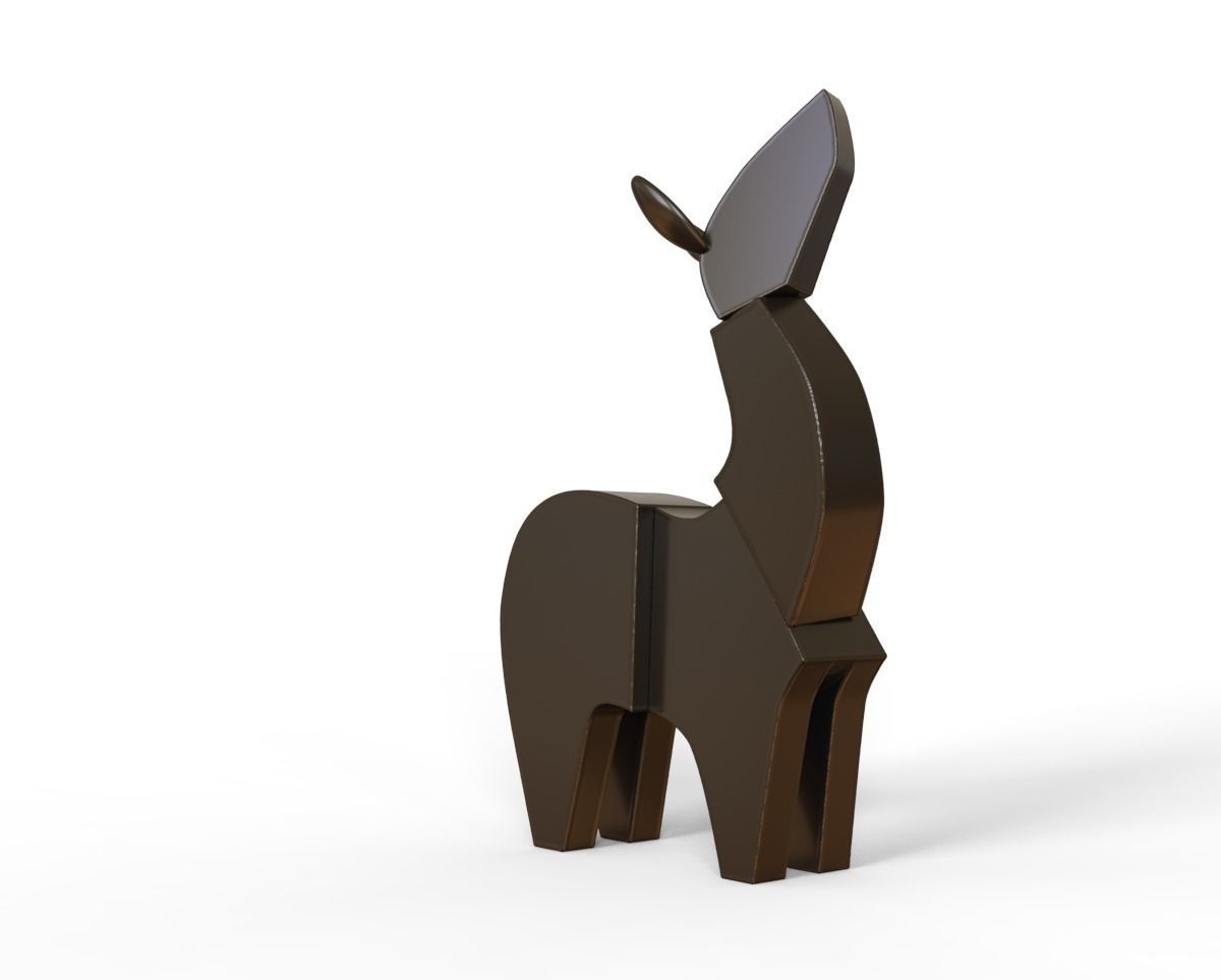 BABY DEER ART Miniature 3D print model_2