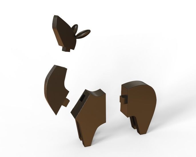 BABY DEER ART Miniature 3D print model_1