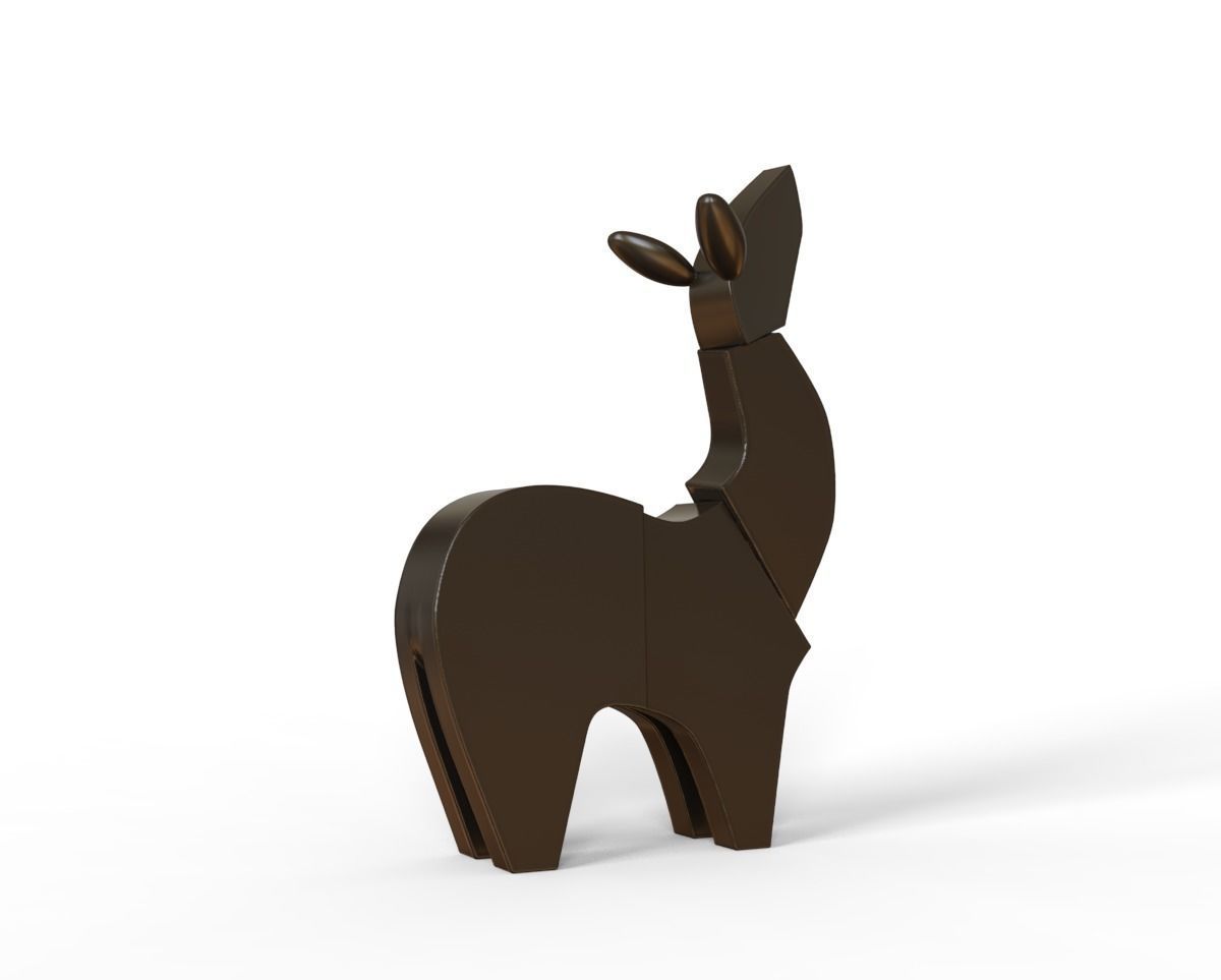 BABY DEER ART Miniature 3D print model_11