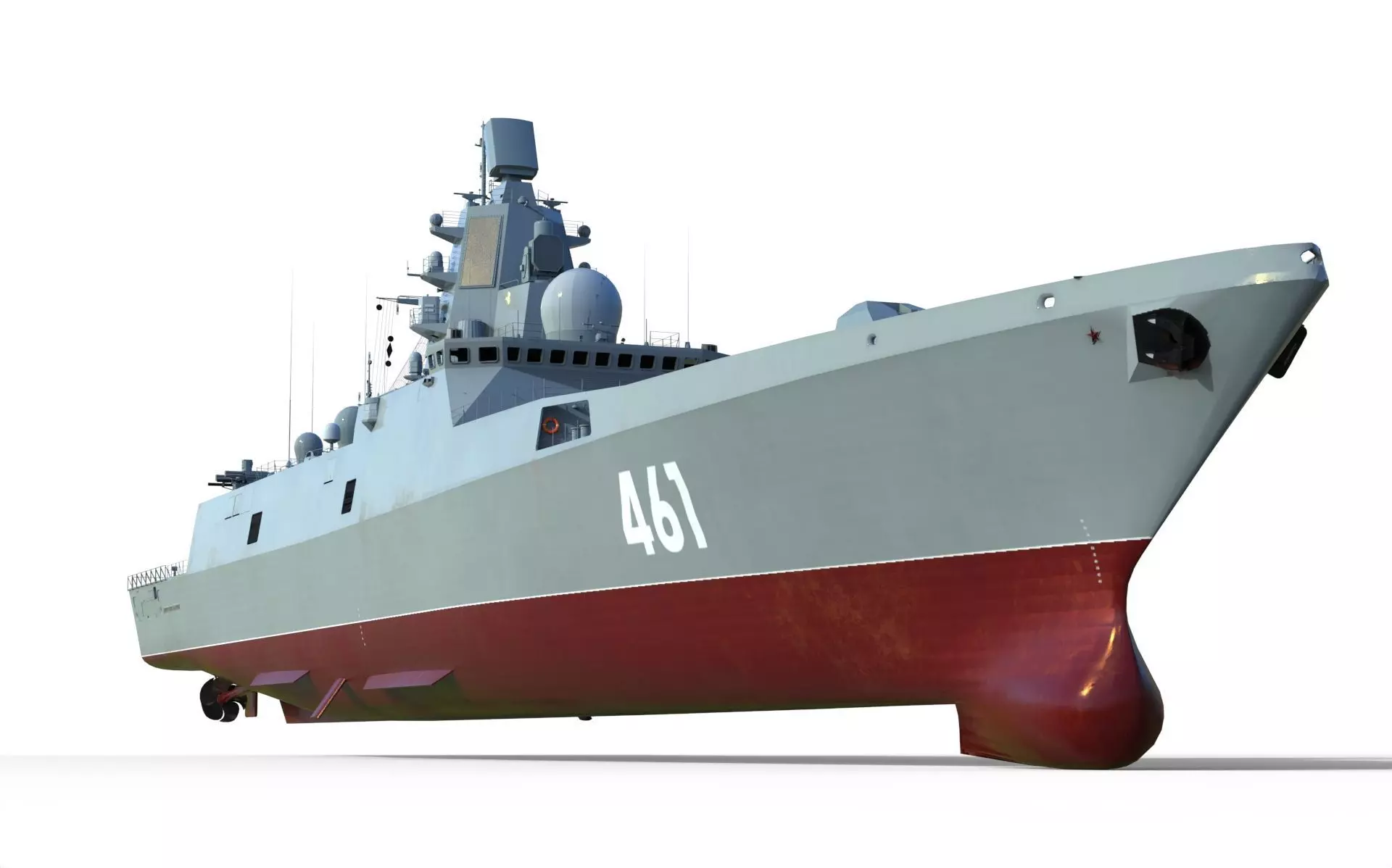 Admiral Gorshkov class frigate 22350  3D model_0